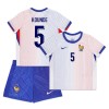 Maglia ufficiale Francia Kounde 5 Trasferta Euro 2024 per Bambino